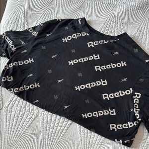 Reebok Black and White Short Sleeve Tee